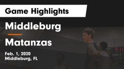 Middleburg  vs Matanzas  Game Highlights - Feb. 1, 2020