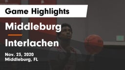 Middleburg  vs Interlachen  Game Highlights - Nov. 23, 2020
