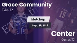 Matchup: Grace Community vs. Center  2018