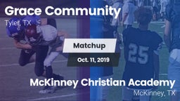 Matchup: Grace Community vs. McKinney Christian Academy 2019