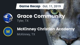 Recap: Grace Community  vs. McKinney Christian Academy 2019