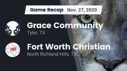 Recap: Grace Community  vs. Fort Worth Christian  2020