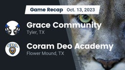 Recap: Grace Community  vs. Coram Deo Academy  2023