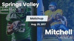 Matchup: Springs Valley High vs. Mitchell  2017