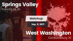 Matchup: Springs Valley High vs. West Washington  2017