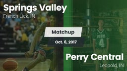 Matchup: Springs Valley High vs. Perry Central  2017