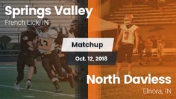 Matchup: Springs Valley High vs. North Daviess  2018