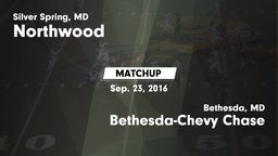 Matchup: Northwood High vs. Bethesda-Chevy Chase  2016