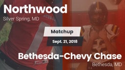 Matchup: Northwood High vs. Bethesda-Chevy Chase  2018