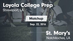Matchup: Loyola College Prep vs. St. Mary's  2016