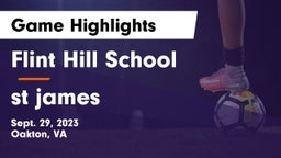 Flint Hill School vs st james Game Highlights - Sept. 29, 2023