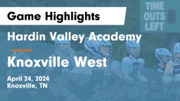 Hardin Valley Academy vs Knoxville West  Game Highlights - April 24, 2024