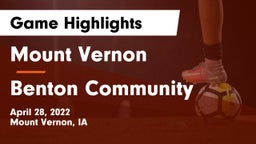 Mount Vernon  vs Benton Community Game Highlights - April 28, 2022
