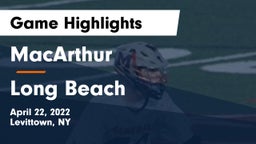 MacArthur  vs Long Beach  Game Highlights - April 22, 2022