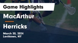MacArthur  vs Herricks  Game Highlights - March 30, 2024