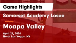 Somerset Academy Losee vs Moapa Valley  Game Highlights - April 24, 2024