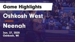 Oshkosh West  vs Neenah  Game Highlights - Jan. 27, 2020