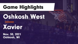 Oshkosh West  vs Xavier  Game Highlights - Nov. 30, 2021