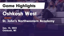 Oshkosh West  vs St. John's Northwestern Academy Game Highlights - Jan. 15, 2022