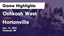 Oshkosh West  vs Hortonville  Game Highlights - Jan. 13, 2023