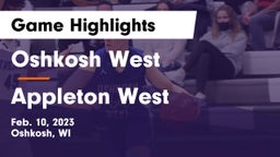 Oshkosh West  vs Appleton West  Game Highlights - Feb. 10, 2023
