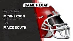 Recap: McPherson  vs. Maize South 2016