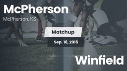 Matchup: McPherson vs. Winfield 2016