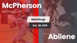 Matchup: McPherson vs. Abilene 2016