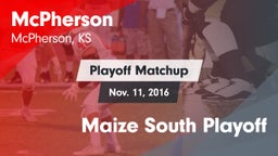 Matchup: McPherson vs. Maize South Playoff 2016