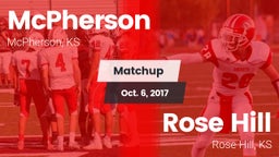 Matchup: McPherson vs. Rose Hill  2017