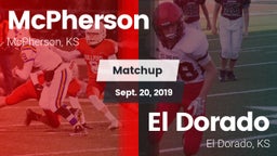 Matchup: McPherson vs. El Dorado  2019