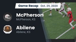 Recap: McPherson  vs. Abilene  2020
