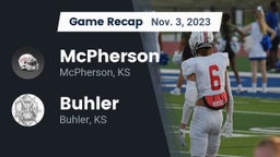 Recap: McPherson  vs. Buhler  2023