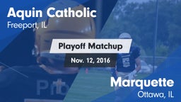 Matchup: Aquin Catholic High vs. Marquette  2016