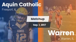 Matchup: Aquin Catholic High vs. Warren  2017