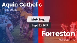 Matchup: Aquin Catholic High vs. Forreston  2017