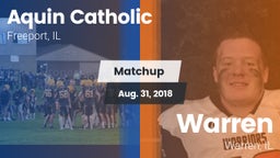 Matchup: Aquin Catholic High vs. Warren  2018