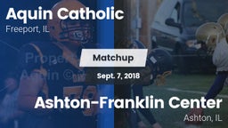 Matchup: Aquin Catholic High vs. Ashton-Franklin Center  2018