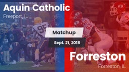 Matchup: Aquin Catholic High vs. Forreston  2018