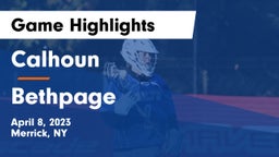 Calhoun  vs Bethpage  Game Highlights - April 8, 2023