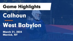 Calhoun  vs West Babylon  Game Highlights - March 21, 2024
