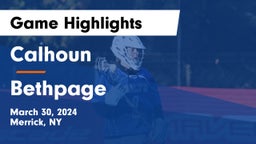 Calhoun  vs Bethpage  Game Highlights - March 30, 2024