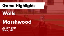 Wells  vs Marshwood  Game Highlights - April 9, 2024