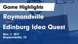 Raymondville  vs Edinburg Idea Quest Game Highlights - Nov. 7, 2017