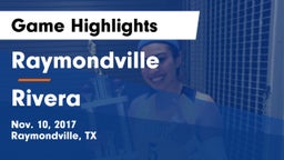 Raymondville  vs Rivera  Game Highlights - Nov. 10, 2017