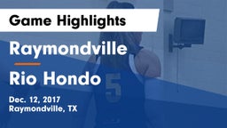 Raymondville  vs Rio Hondo Game Highlights - Dec. 12, 2017