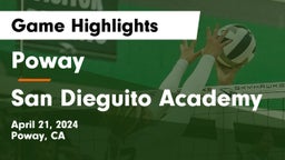 Poway  vs San Dieguito Academy Game Highlights - April 21, 2024