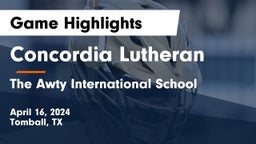 Concordia Lutheran  vs The Awty International School Game Highlights - April 16, 2024
