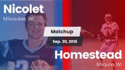 Matchup: Nicolet  vs. Homestead  2016