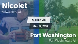 Matchup: Nicolet  vs. Port Washington  2016